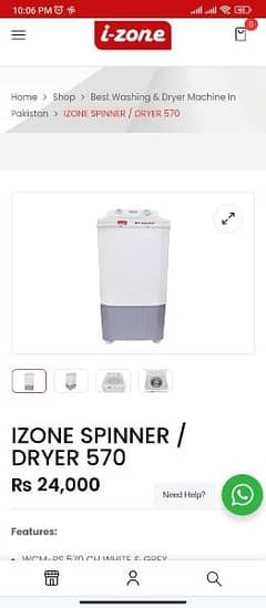 i zone washing machine  and  dryer 0