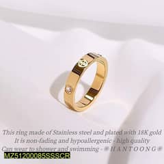 Cartier Style Ring set,Golden