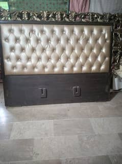 wood king size bed
