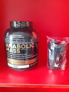 Nutrition fuel offers 100%orignal kevin Anabolic mass 3kg with shaker