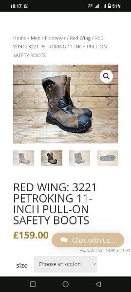 Redwings safety shoes (made in Italy) 45 number 9