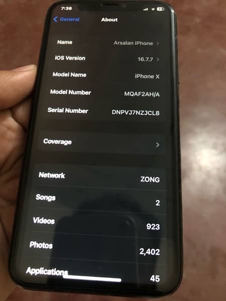 iphone x 256 gb Good Condition Urgent sell 2