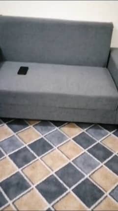 15 seater sofa + sofa cum bed