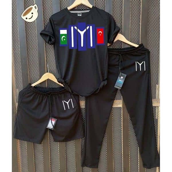 3-Pcs Casual Summer Suit.  
Fabric Dry-Fit 5