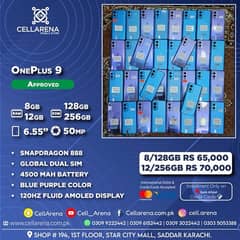 Oneplus 9 8GB 128GB 12GB 256GB Dual Sim Approved Cellarena