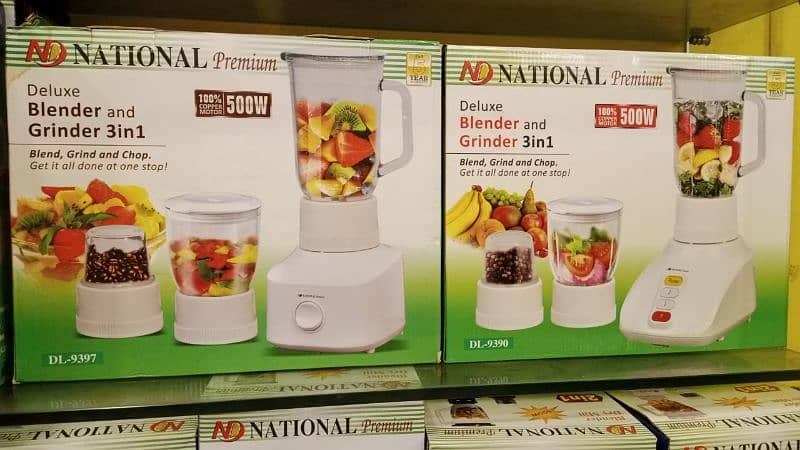 national 3in1 juicer 5 year warranty Dilvery all Karachi 0