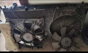 Honda city 2018 rediator fan motors and condenser scrap