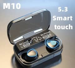 M10 digital display case Ear buds in black color /cash on delivery