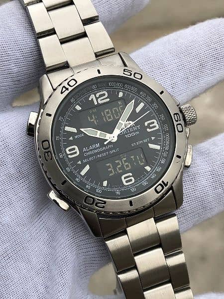 ORIENT WRIST WATCH ANA-DIGI CVZ00001B/branded watch/imported/seiko 6