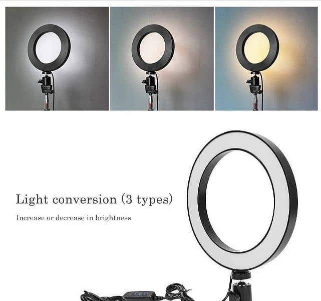 26cm ring light with 3110 stand/cash on delivery 2