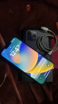 I phone 13 pro max with box original cable 96 btry