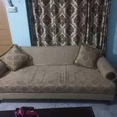 7 seater sofa set and 2 side tables