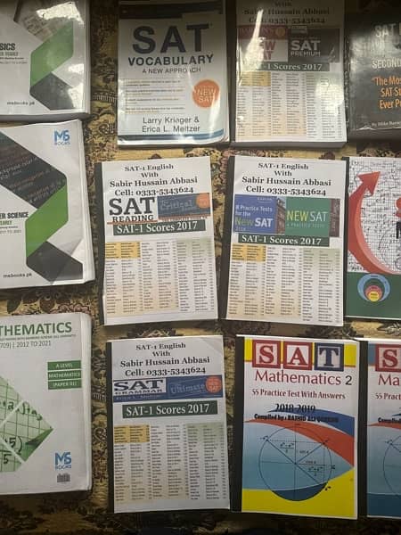 Alevels and SAT books 16