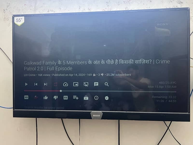 55 inch orient android 4k Uled for sale in very good condition 1