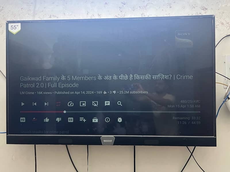 55 inch orient android 4k Uled for sale in very good condition 2