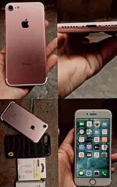 iphone 7 non pta bypass all ok batary chng rose gold color 64gb 10/9.5