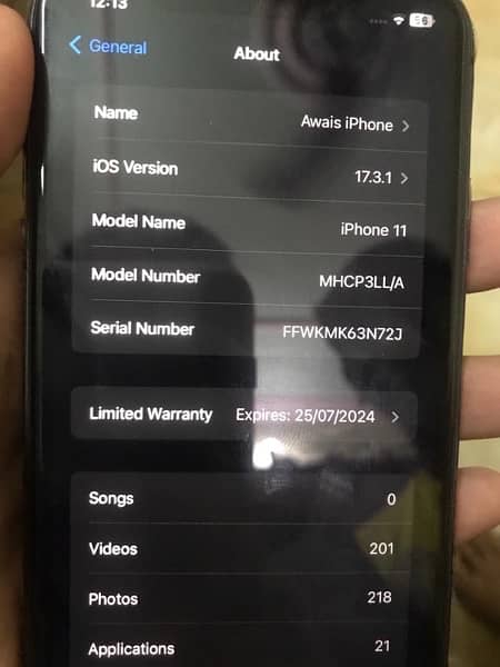 iPhone 11 non pta Jv for sale contact no 03345811193 only whatsapp 1