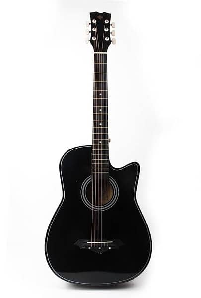 Acoustic Guitar"31 inchess"  black colour with capo bag and belt 0
