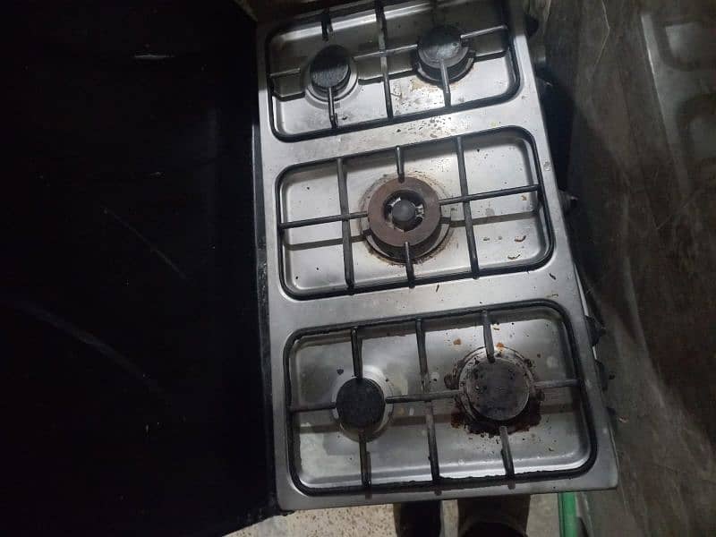 electric and gas cooking range with 5 burner and oven 1
