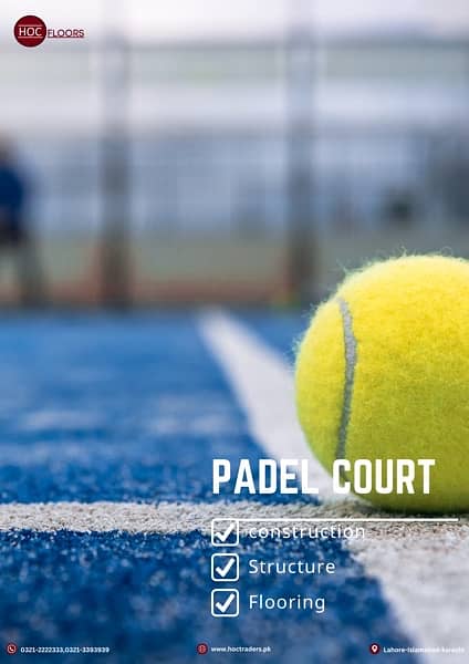 PADEL TENNIS, sports flooring, artificial grass by HOC FLOORS 1