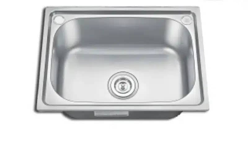 Pack of 3. SS Sink Bowl (16 X 20) & Kitchen Faucet & Soap Dispenser 1