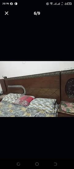 bed side tables mattress and dressing . walnut 0
