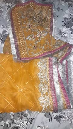 sharara dress for mayon mehendi just one time 3hour used