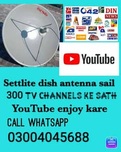 settlite dish antenna PE world channels live free