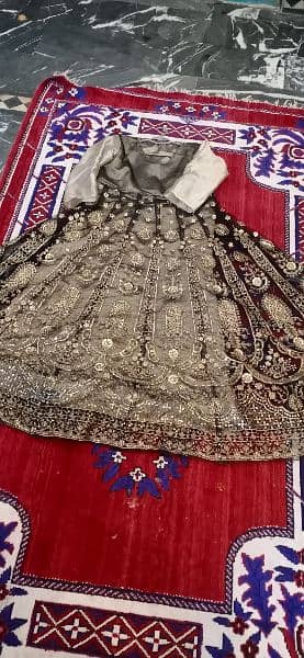 3 Piece fully heavy embroidery Wedding, Walima,  Function Dress 3
