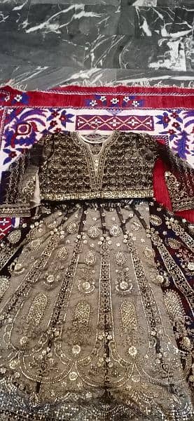 3 Piece fully heavy embroidery Wedding, Walima,  Function Dress 9