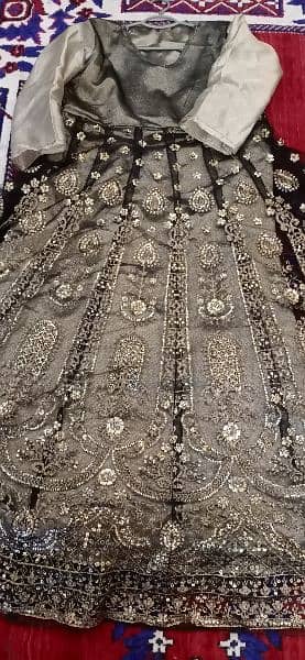 3 Piece fully heavy embroidery Wedding, Walima,  Function Dress 10