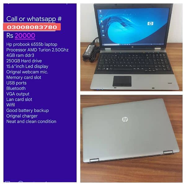 Laptops available in low prices contact or WhatsApp number 03008O83780 11