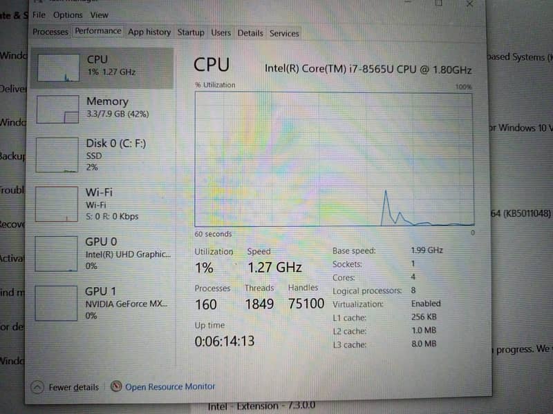 HP ProBook 450 G6 Core™ i7-8565U 12GB RAM 256GB SSD Windows 10 Pro 10