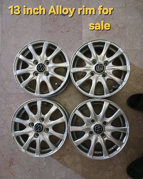 suzuki alto.  wagnor Alloys rim 13 inch size 2