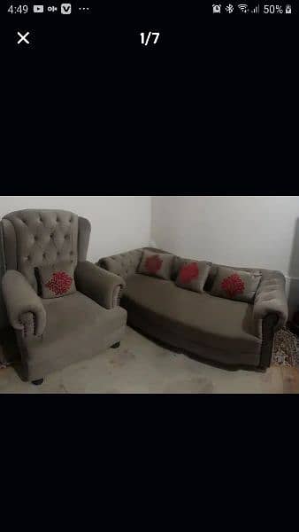 sofa set complete 10/10 2