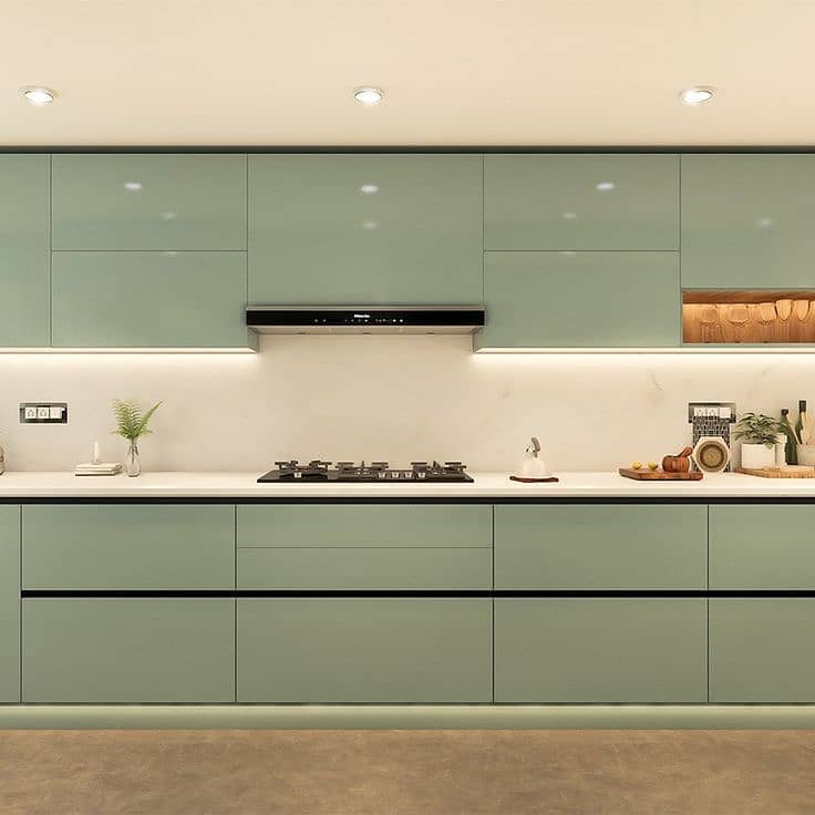 Modren kitchen cabinets/PVC Cabinets/Professional Carpenterr 15
