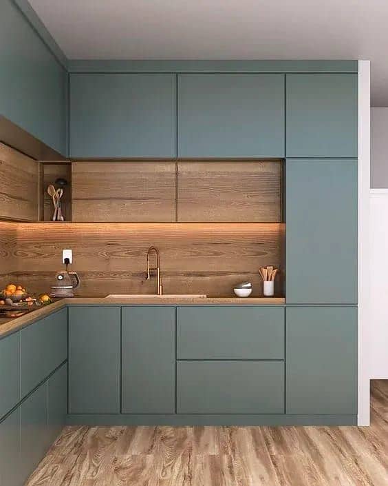 Modren kitchen cabinets/PVC Cabinets/Professional Carpenterr 17