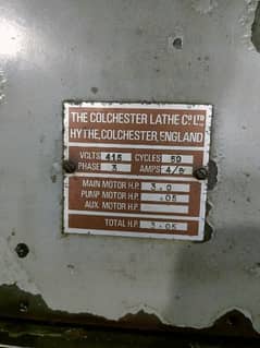 Colchester Lathe Machine karad machine