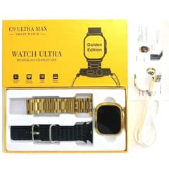 C9 Ultra Max Gold Edition Color Smartwatch 2.1 Inch Screen-Latest
