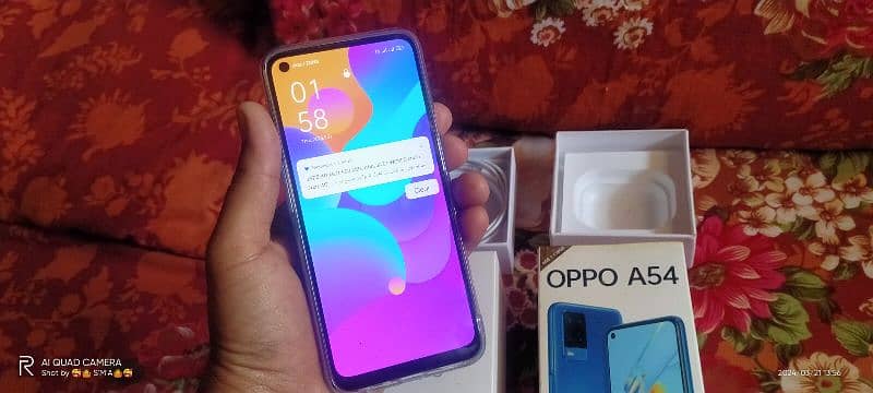 oppo A54 with box not charger 2