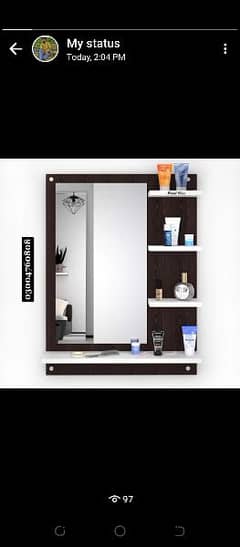 Wall Mounted Dressing Table With Shelves/Amazing Diy Wall Mirror