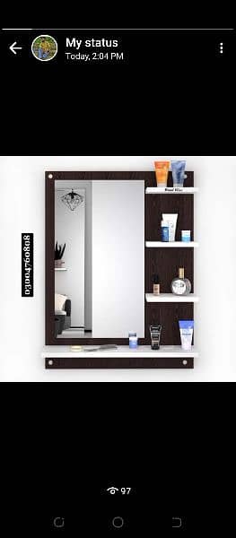 Wall Mounted Dressing Table With Shelves/Amazing Diy Wall Mirror 0