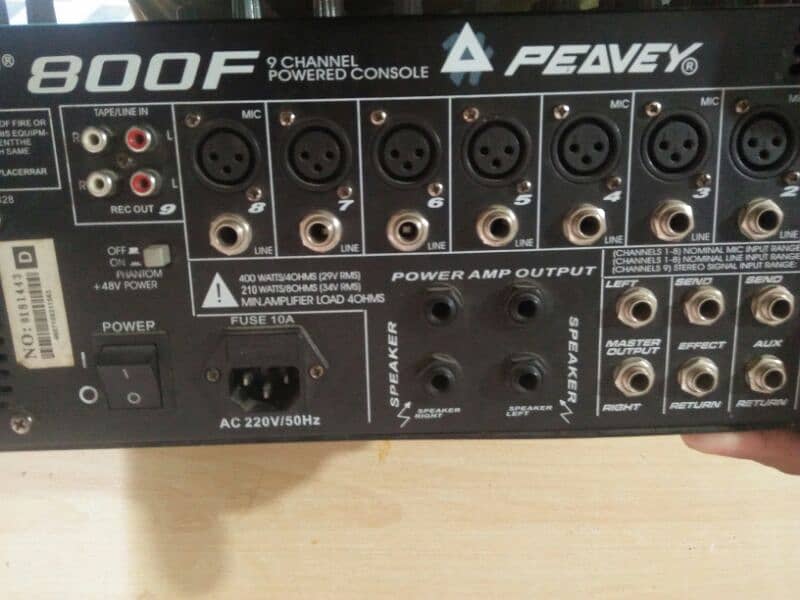 Peavy power mixer 800F and complete sound system 15
