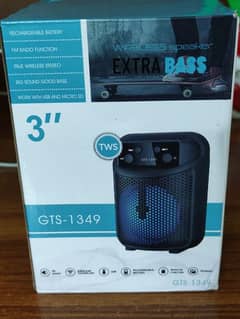 Rechargeable Bluetooth Extra Bass Speaker Model GTS-1349 Box Packed