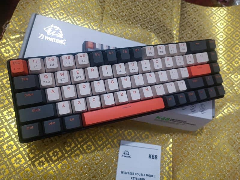 Mechanical Wireleass keyboard K68 Ziyoulang Gaming Keyboard 9