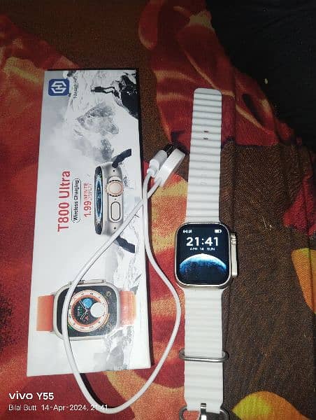 T800 ultra wireless charging watch . . . just open with complete box 2