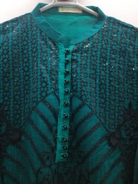 Baroque Stitched Ready to wear Bottle green 2 piece 4