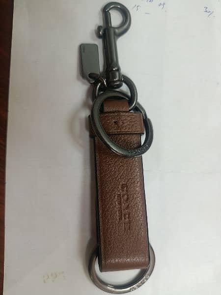 Key chain original COACH brand Leather 0
