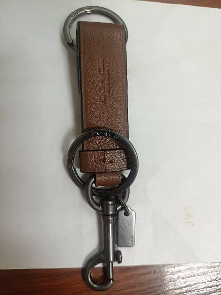 Key chain original COACH brand Leather 1