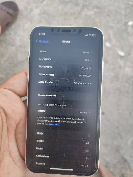 IPHONE XR 64GB NON PTA 64 GB WITH HANDSFREE 8